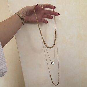 Madewell Gold Plated Layered Necklace
